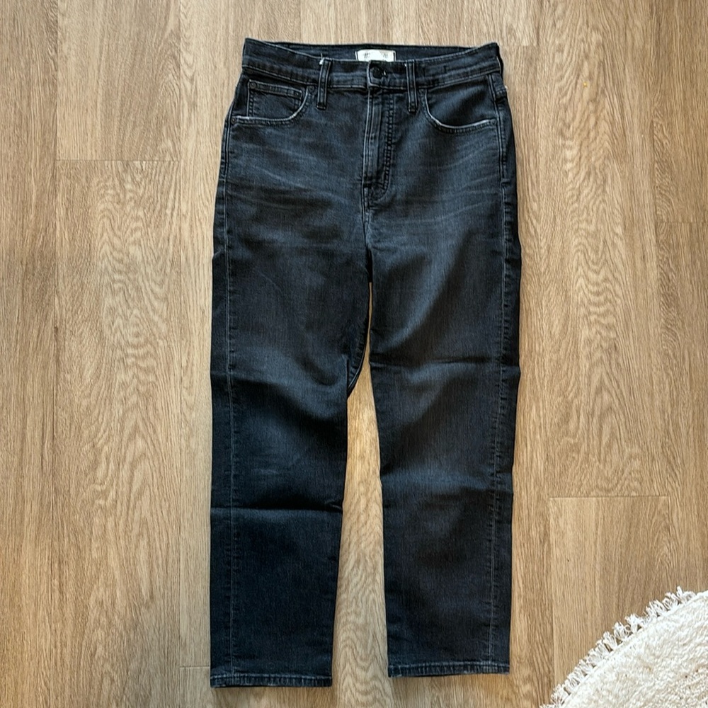 Madewell The Perfect Vintage Crop Jeans - Black
